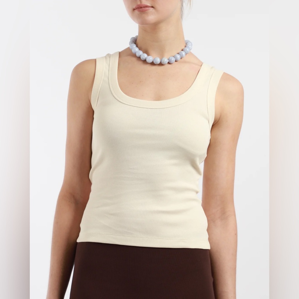 FLORE FLORE Hillie Tank in Off White
